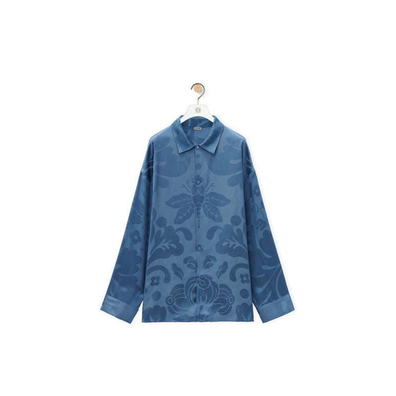 SHIRT_VISCOSE_CROWN BLUE