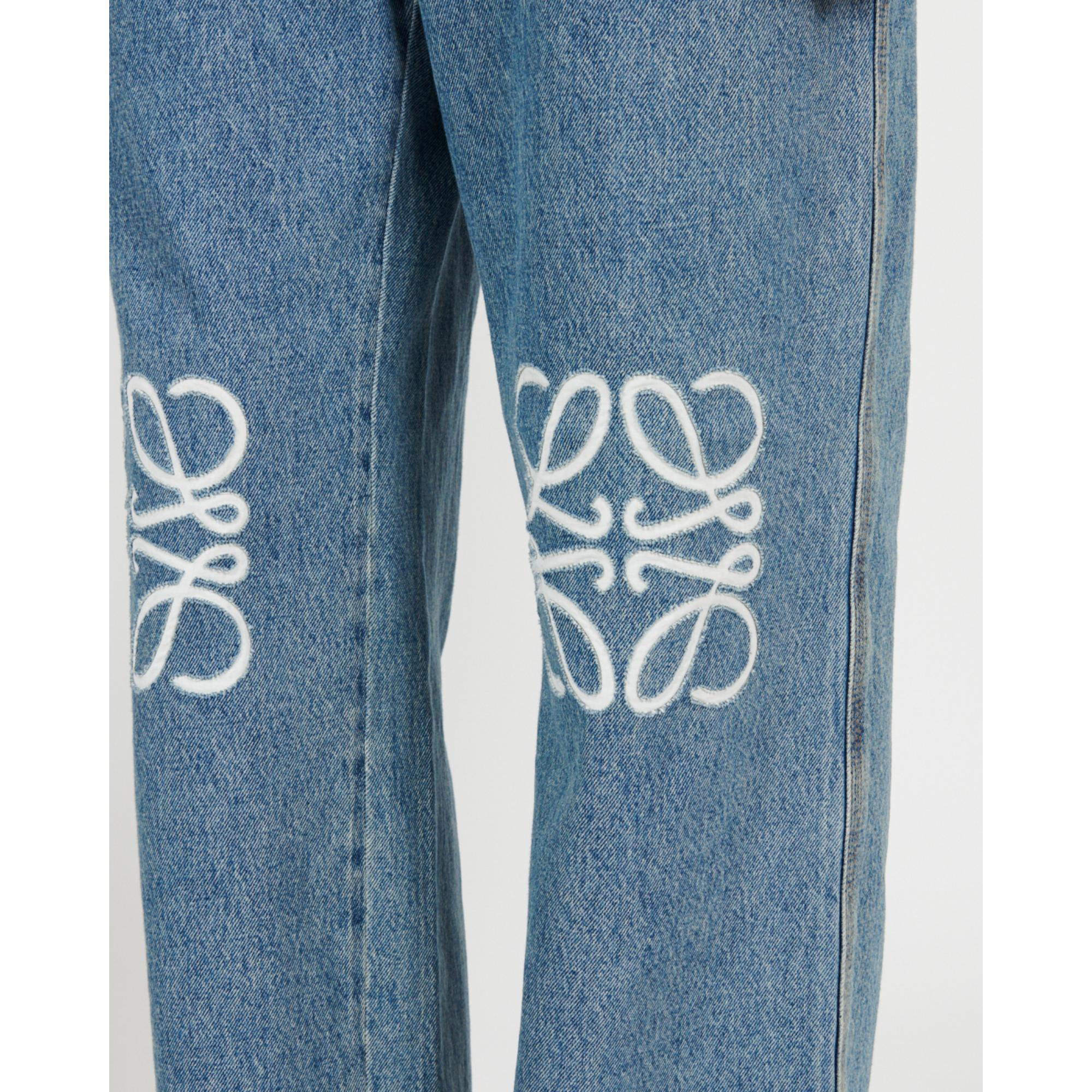ANAGRAM BAGGY JEANS AF_COTTON_MID BLUE DENIM