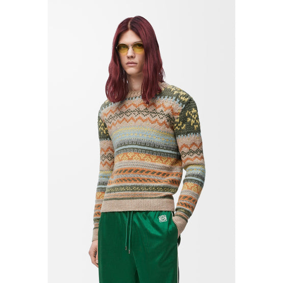 [STAFF ONLY] SWEATER_CASHMERE_BEIGE/MULTICOLOR