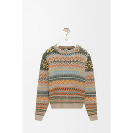 [STAFF ONLY] SWEATER_CASHMERE_BEIGE/MULTICOLOR