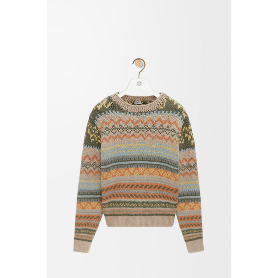 [STAFF ONLY] SWEATER_CASHMERE_BEIGE/MULTICOLOR