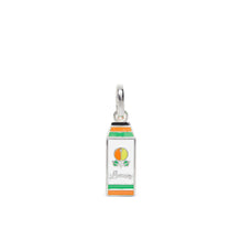 ORANGE JUICE BOX CHARM_STERLING SILVER/ENAMEL_SILVER