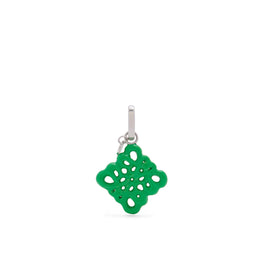 INFLATED ANAGRAM CHARM_STERLING SILVER/ENAMEL_GRASS