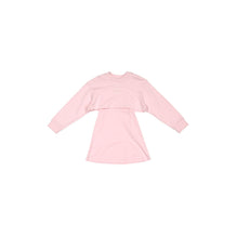 핑크 레이어드 코튼 드레스