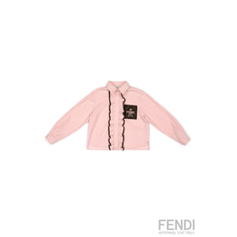 핑크 프릴 디테일 셔츠