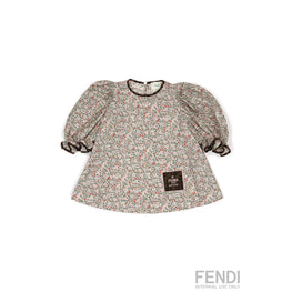 멀티 플로럴 프린트 블라우스