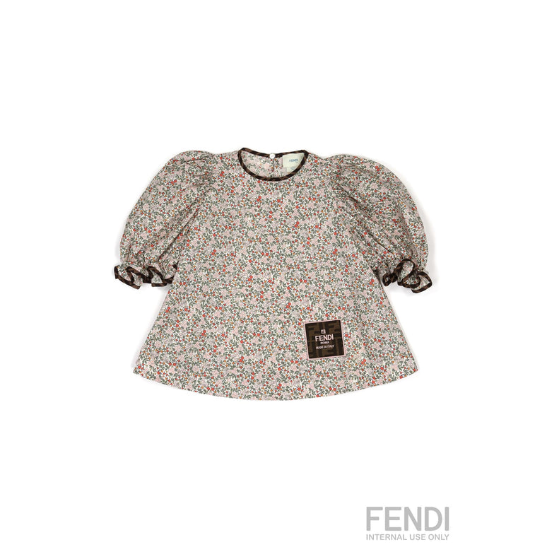 멀티 플로럴 프린트 블라우스