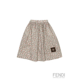 멀티 플로럴 프린트 패치 스커트