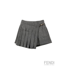 그레이 플리츠 레이어드 스커트