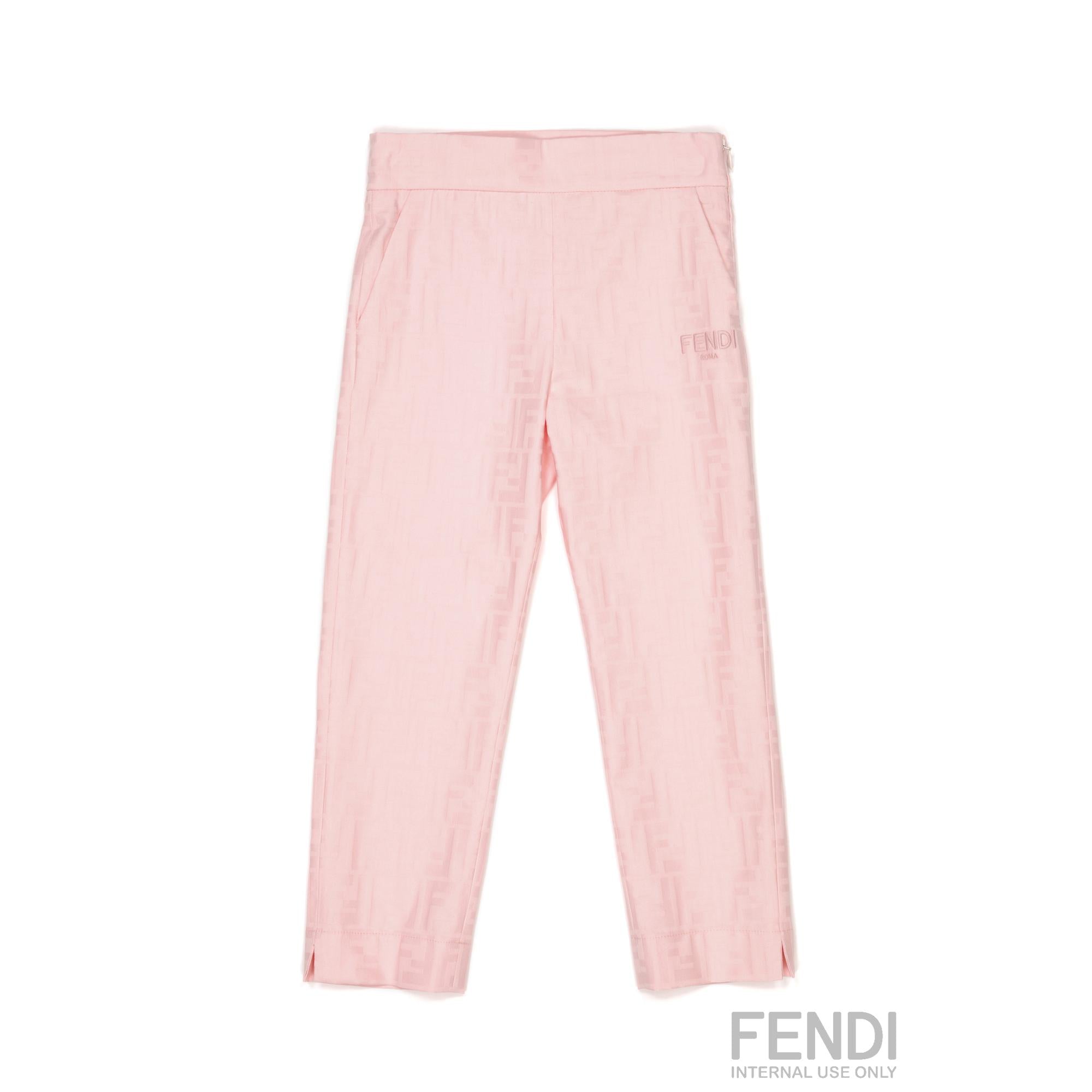 핑크 FF 로고 팬츠
