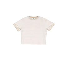 베이지 숏슬리브 니트