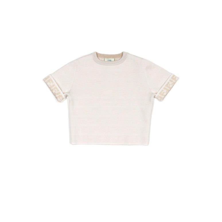 베이지 숏슬리브 니트