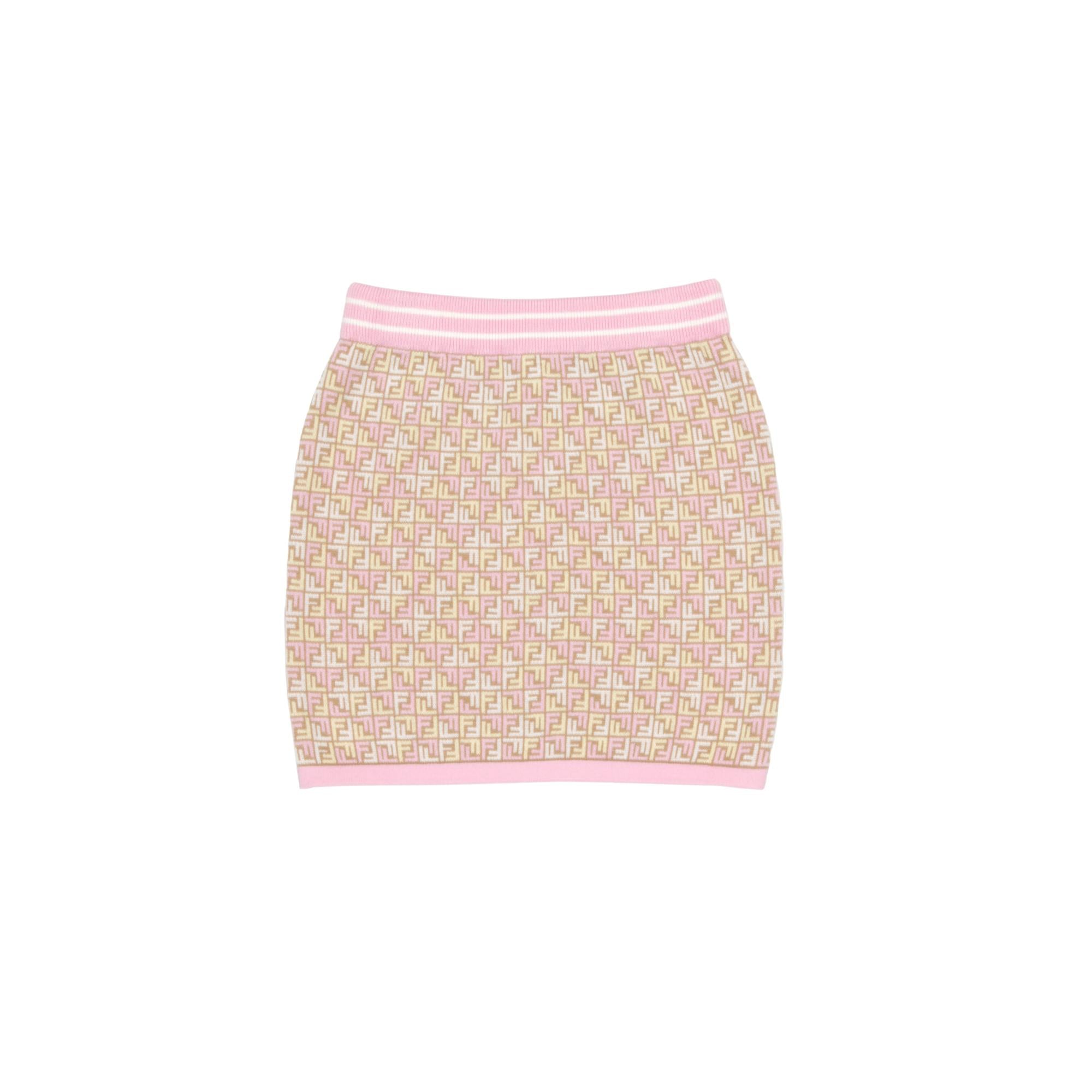 FF 로고 퍼즐 미니 스커트