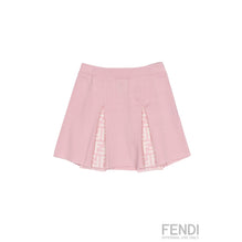 핑크 플리츠 미니 스커트