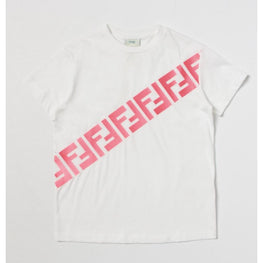 화이트 로고 저지 티셔츠