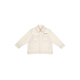 아이보리 스티치 포켓 자켓