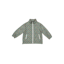 멀티 로고 배색 후드 점퍼