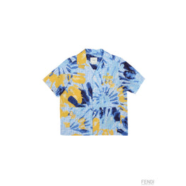 블루 패턴 셔츠