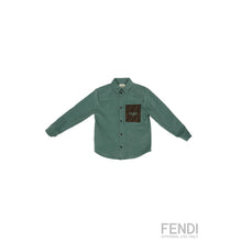 그린 포켓 패치 셔츠