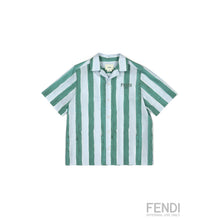 멀티 스트라이프 숏슬리브 셔츠