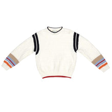 화이트 배색 니트