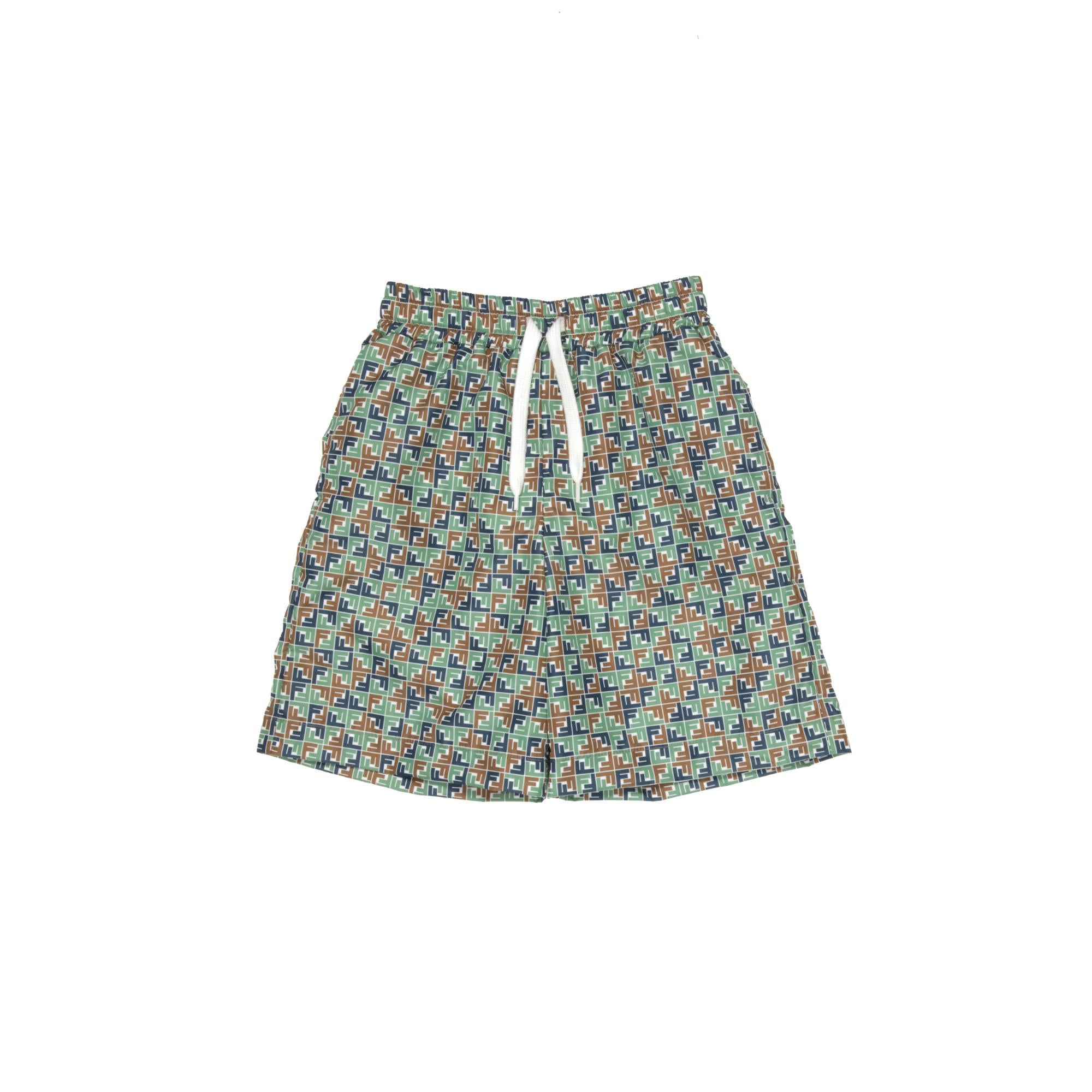 멀티 FF 로고 패턴 스윔 팬츠