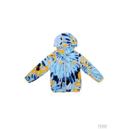 블루 패턴 점퍼