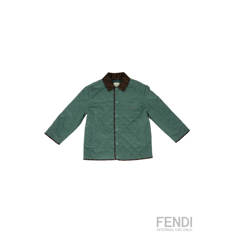 그린 퀼팅 자켓