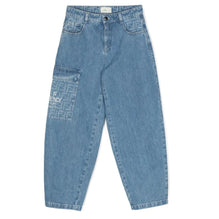 블루 로고 포켓 데님 팬츠