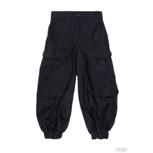 네이비 FF 로고 카고 팬츠