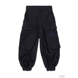 네이비 FF 로고 카고 팬츠