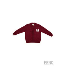 버건디 울 가디건