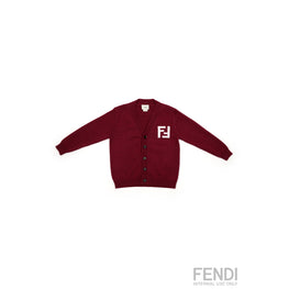 버건디 울 가디건