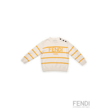 옐로우 스트라이프 니트