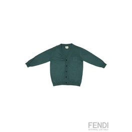 그린 울 가디건