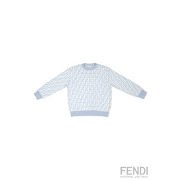 스카이블루 FF 로고 니트