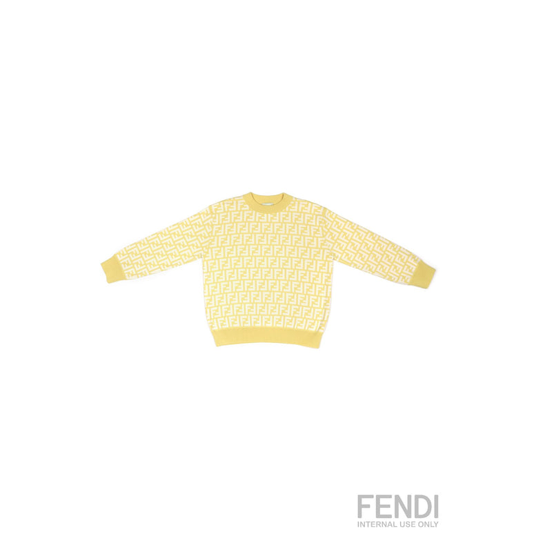 옐로우 FF 로고 니트