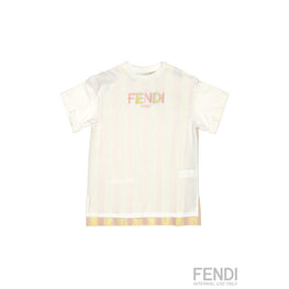 화이트/옐로우 스트라이프 티셔츠