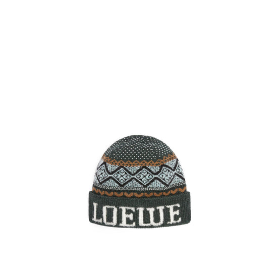 BEANIE_WOOL/POLYAMIDE_GREEN/MULTICOLOR