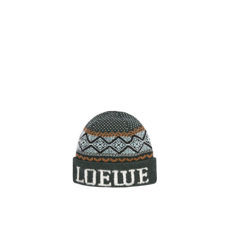BEANIE_WOOL/POLYAMIDE_GREEN/MULTICOLOR