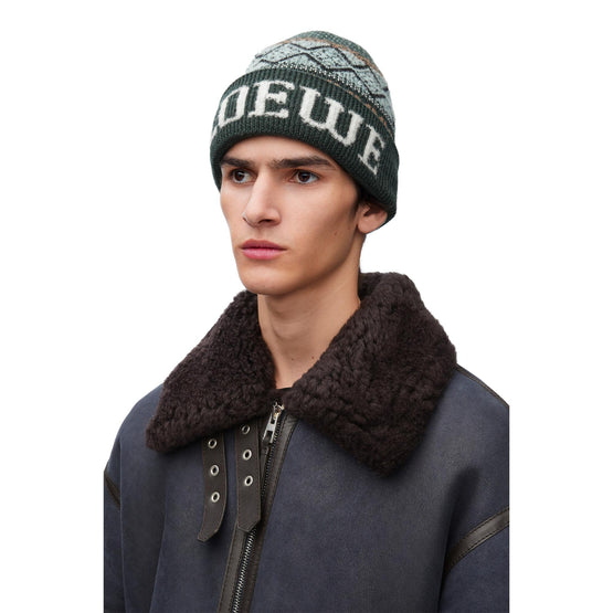 BEANIE_WOOL/POLYAMIDE_GREEN/MULTICOLOR