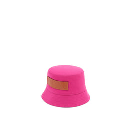 BUCKET HAT_CANVAS/CALF_MAGENTA/TAN