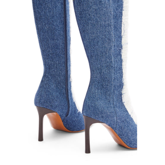 RIPPED DENIMBOOT 90_DENIM_WASHED DENIM