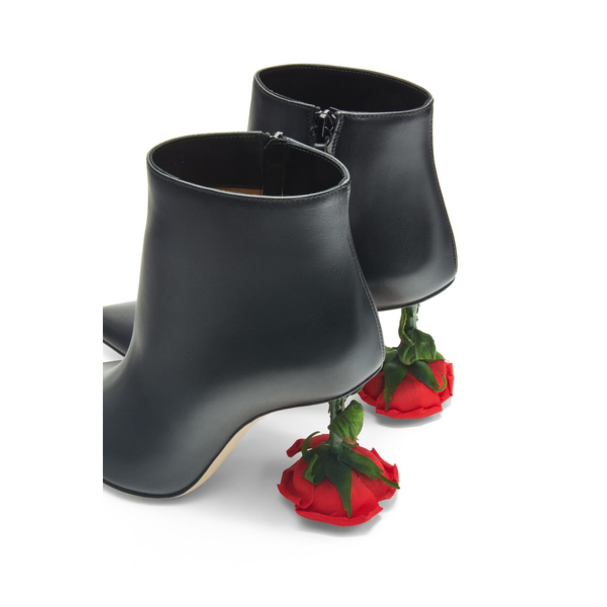 ROSE HEEL BOOT 100_CALF_BLACK