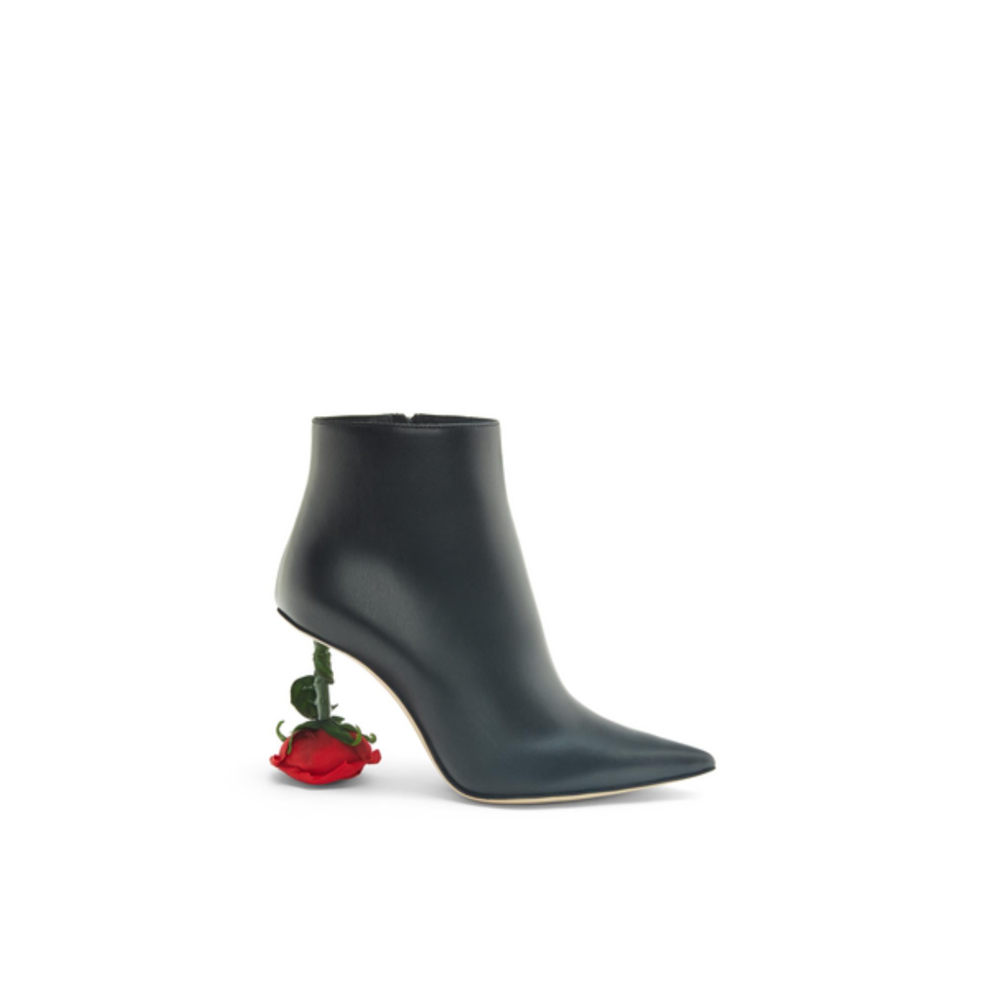 ROSE HEEL BOOT 100_CALF_BLACK