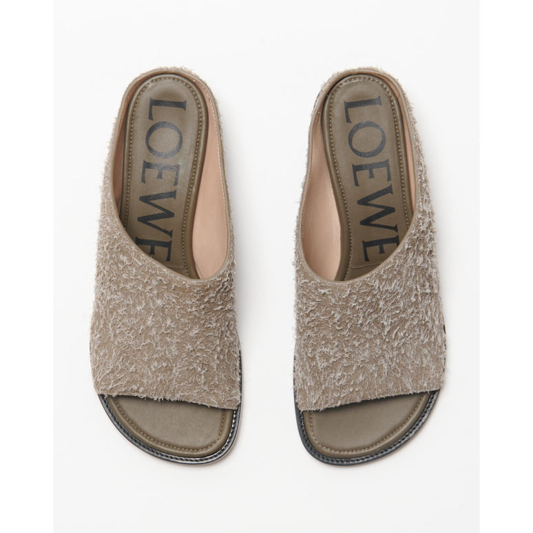 LADERA MULE 40_BRUSHED SUEDE_KHAKI GREEN