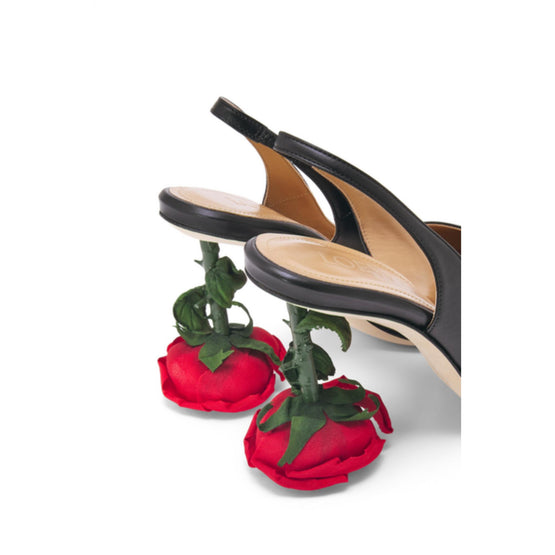 ROSE HEEL SLING BACK 100_CALF_BLACK