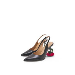 ROSE HEEL SLING BACK 100_CALF_BLACK