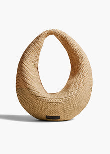 미디엄 올리비아 호보 내추럴 라피아