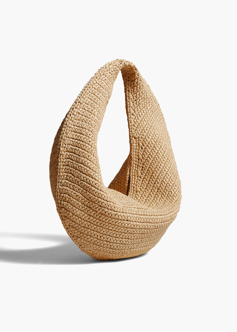 미디엄 올리비아 호보 내추럴 라피아